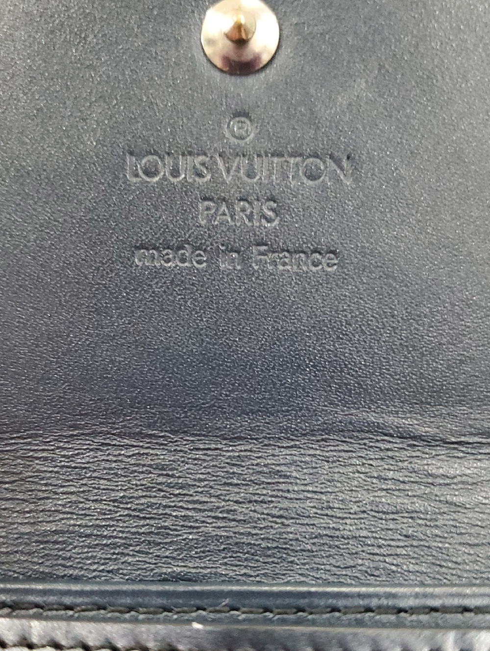 🇨🇵Louis Vuitton Charcoal Gray Matte Monogram Vernis Elise Trifold Wallet - Picture 7 of 16